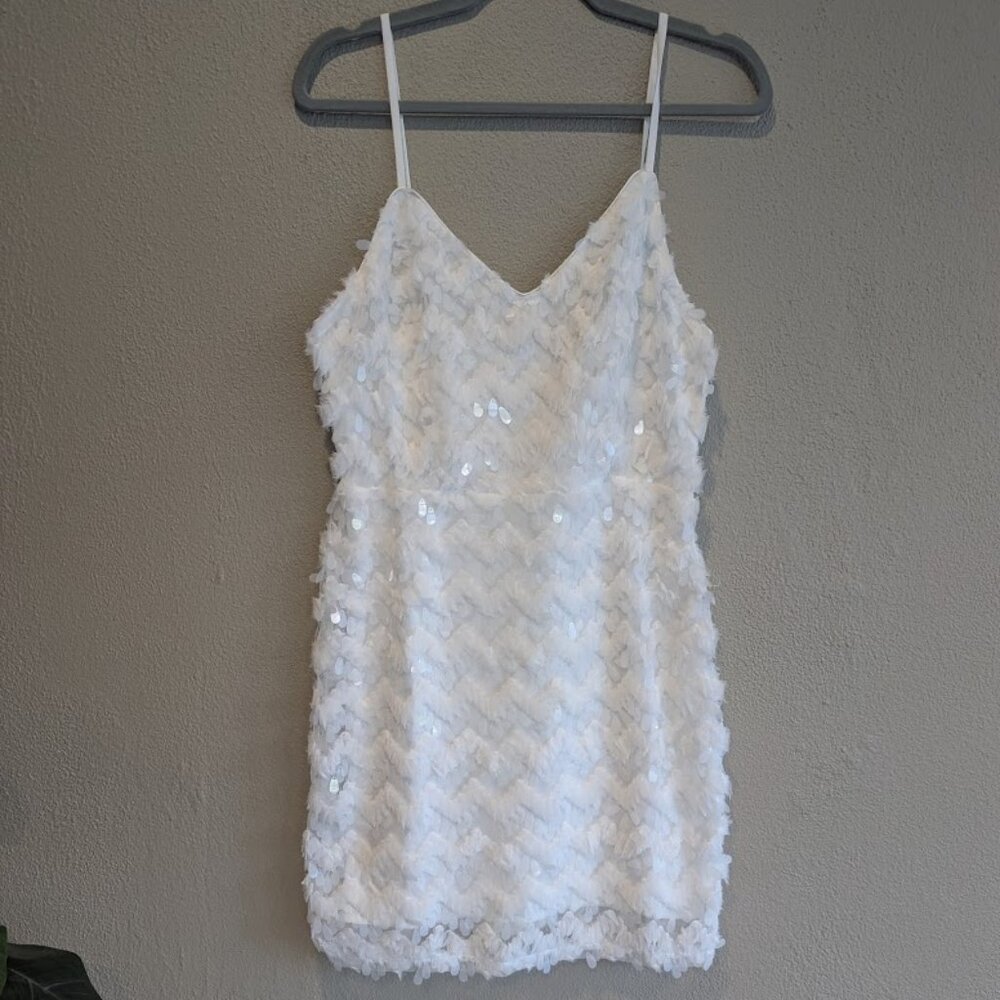 Just Me White Mini Dress - Picture 2 of 6